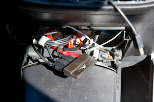 USB hub, stored behind the cigarette lighter